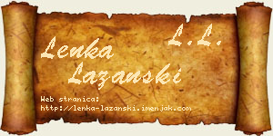 Lenka Lazanski vizit kartica